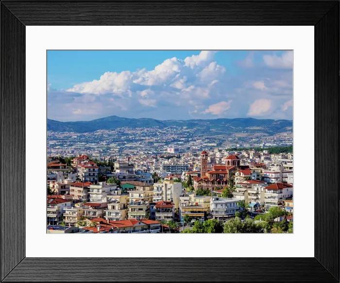 Framed Print : Cityscape seen from the Upper Town, Thessaloniki, Central Macedonia, Greece Framed Print : Cityscape seen from the Upper Town, Thessaloniki, Central Macedonia, Greece