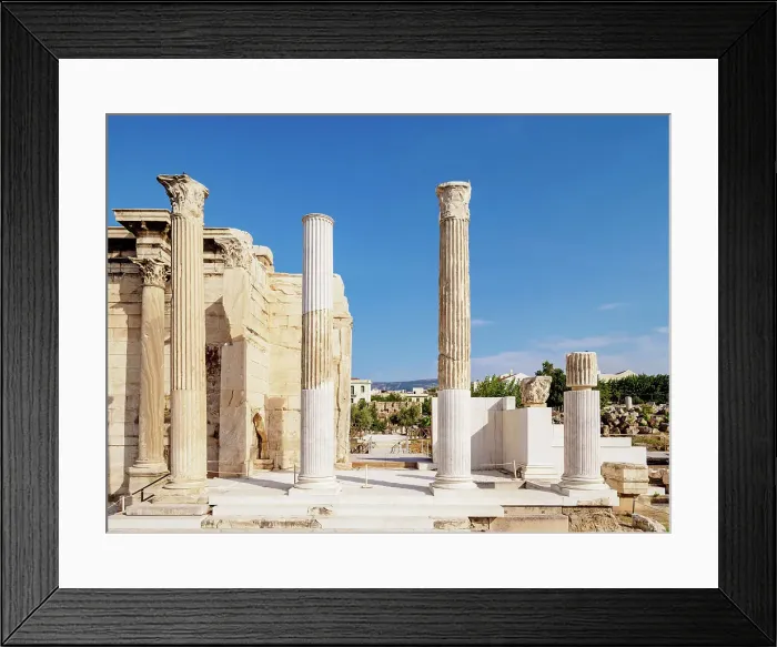 Framed Print : Hadrians Library, Roman Forum, Athens, Attica, Greece