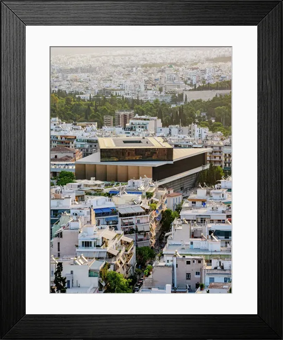 Framed Print : Acropolis Museum, elevated view, Athens, Attica, Greece Framed Print : Acropolis Museum, elevated view, Athens, Attica, Greece