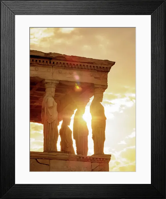 Framed Print : The Porch of the Maidens at sunrise, Erechtheion, Acropolis, Athens, Attica, Greece