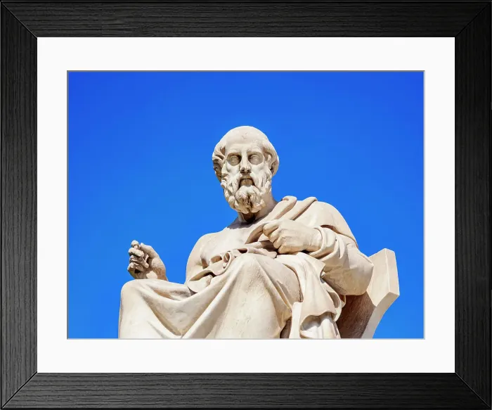 Framed Print : Statue of Plato in front of The Academy of Athens, Athens, Attica, Greece Framed Print : Statue of Plato in front of The Academy of Athens, Athens, Attica, Greece