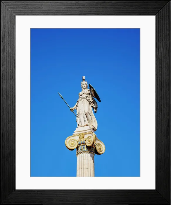 Framed Print : Athena Column in front of The Academy of Athens, Athens, Attica, Greece Framed Print : Athena Column in front of The Academy of Athens, Athens, Attica, Greece