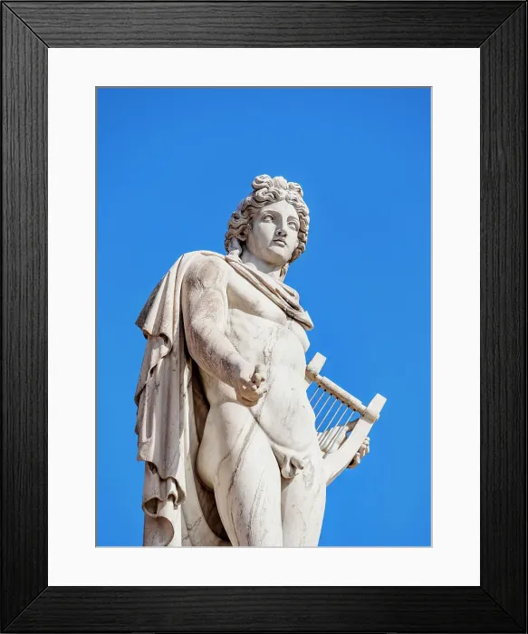 Framed Print : Apollo with Lyre Column in front of The Academy of Athens, Athens, Attica, Greece Framed Print : Apollo with Lyre Column in front of The Academy of Athens, Athens, Attica, Greece