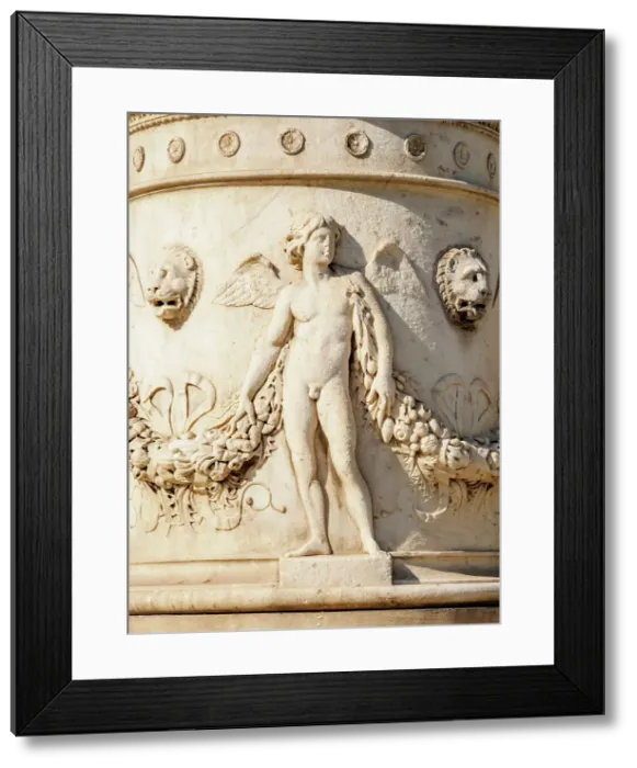 Framed Print : Relief at The Vallianeio Megaron, National Library, detailed view, Athens, Attica, Greece Framed Print : Relief at The Vallianeio Megaron, National Library, detailed view, Athens, Attica, Greece