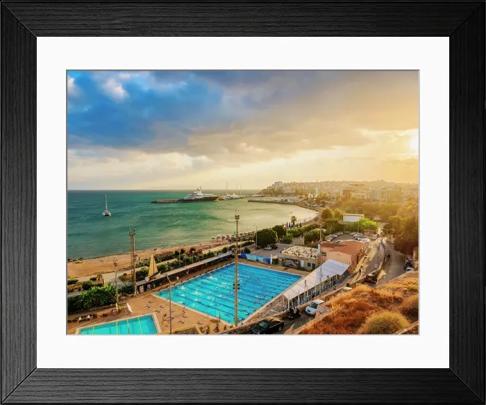 Framed Print : Votsalakia Swimming Pool at sunset, Piraeus, Attica, Greece Framed Print : Votsalakia Swimming Pool at sunset, Piraeus, Attica, Greece