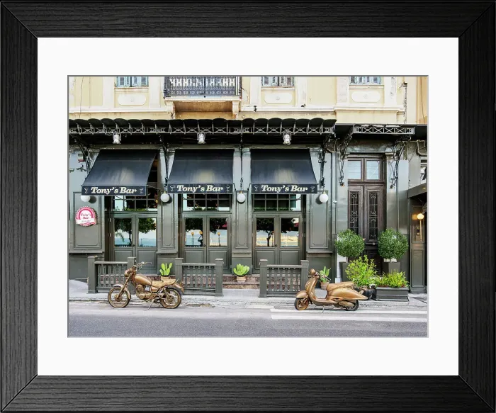 Framed Print : Tony Bonanno Restaurant, Piraeus, Attica, Greece Framed Print : Tony Bonanno Restaurant, Piraeus, Attica, Greece