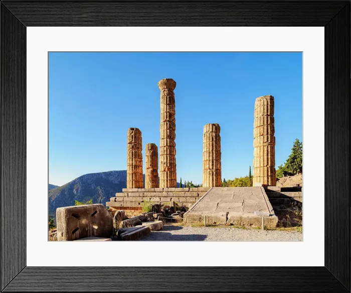 Framed Print : The Temple of Apollo, Delphi, Phocis, Greece Framed Print : The Temple of Apollo, Delphi, Phocis, Greece