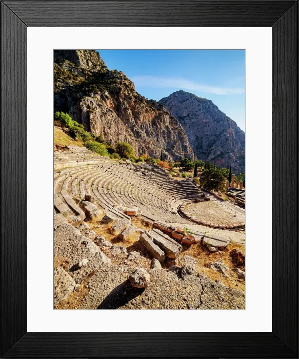 Framed Print : The Ancient Theater, Delphi, Phocis, Greece Framed Print : The Ancient Theater, Delphi, Phocis, Greece