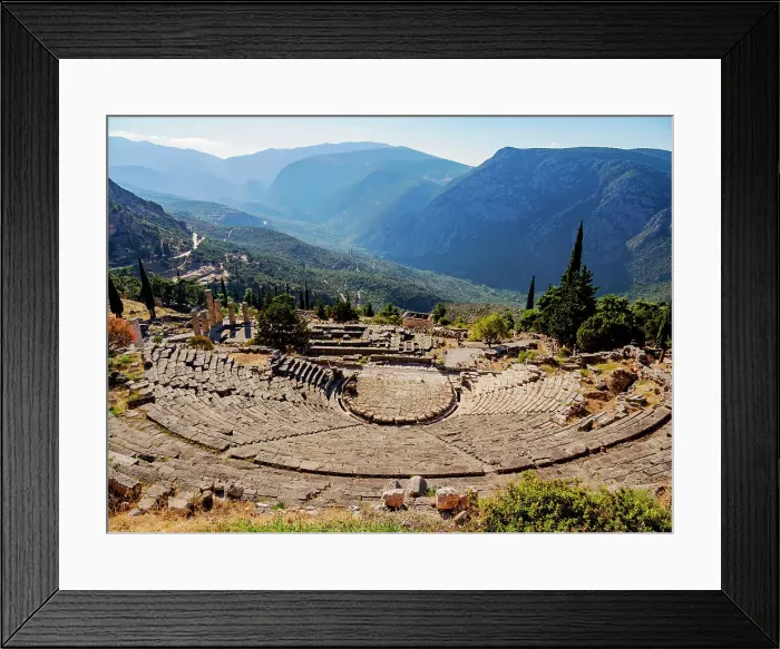 Framed Print : The Ancient Theater, Delphi, Phocis, Greece Framed Print : The Ancient Theater, Delphi, Phocis, Greece