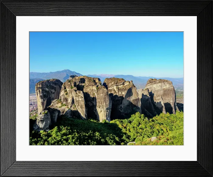 Framed Print : Landscape of Meteora, Thessaly, Greece Framed Print : Landscape of Meteora, Thessaly, Greece