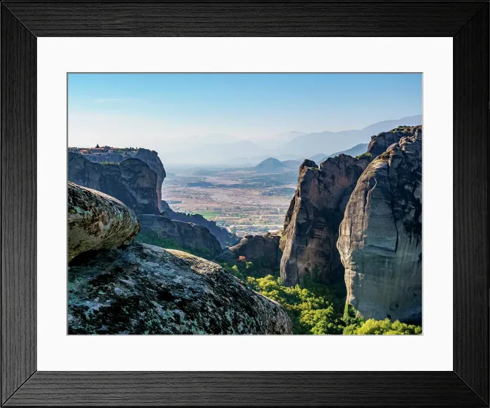 Framed Print : Landscape of Meteora, Thessaly, Greece Framed Print : Landscape of Meteora, Thessaly, Greece