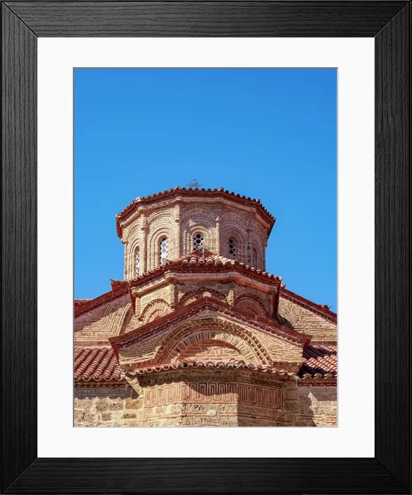 Framed Print : Monastery of Great Meteoron, detailed view, Meteora, Thessaly, Greece Framed Print : Monastery of Great Meteoron, detailed view, Meteora, Thessaly, Greece
