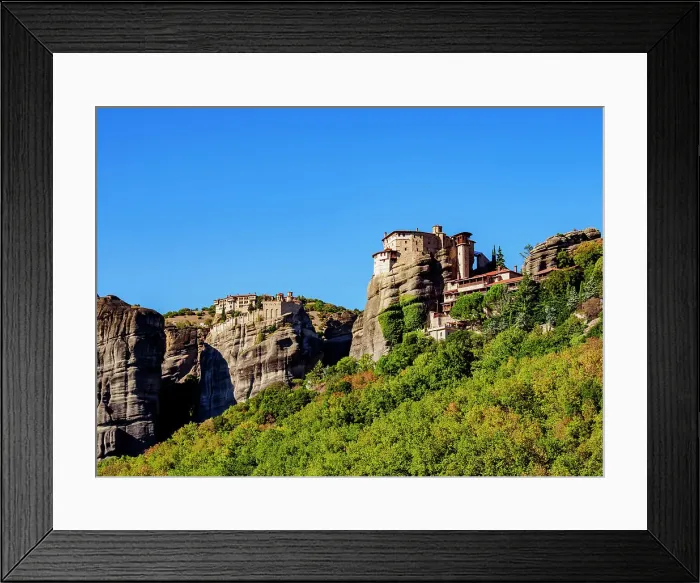 Framed Print : Monasteries of Rousanou and Varlaam, Meteora, Thessaly, Greece Framed Print : Monasteries of Rousanou and Varlaam, Meteora, Thessaly, Greece