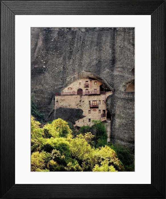 Framed Print : Monastery of St. Nicholas of Badova, Meteora, Thessaly, Greece Framed Print : Monastery of St. Nicholas of Badova, Meteora, Thessaly, Greece