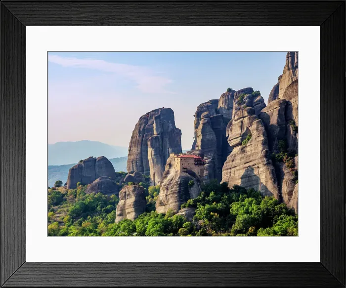 Framed Print : Monastery of Saint Nicholas Anapafsas, Meteora, Thessaly, Greece Framed Print : Monastery of Saint Nicholas Anapafsas, Meteora, Thessaly, Greece