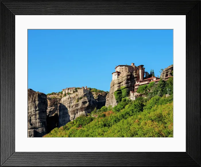 Framed Print : Monasteries of Rousanou and Varlaam, Meteora, Thessaly, Greece Framed Print : Monasteries of Rousanou and Varlaam, Meteora, Thessaly, Greece