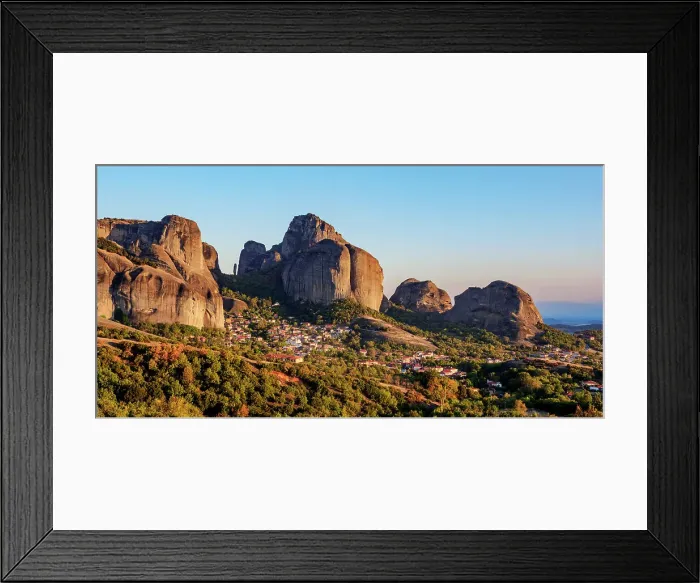Framed Print : Kastraki Village at sunset, Meteora, Thessaly, Greece Framed Print : Kastraki Village at sunset, Meteora, Thessaly, Greece
