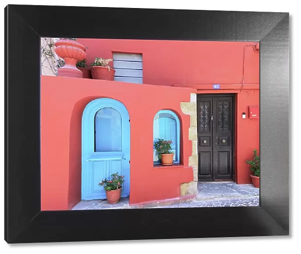 Colourful House, Chania, Crete, Greek Islands, Greece