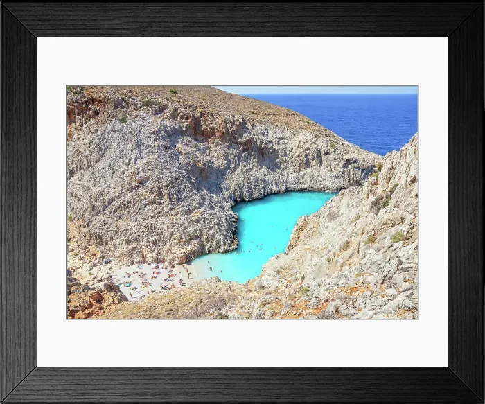 Framed Print : Seitan limania beach, Chania, Crete, Greek Islands, Greece Framed Print : Seitan limania beach, Chania, Crete, Greek Islands, Greece