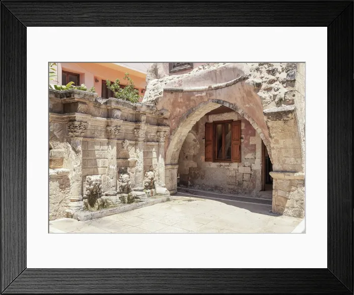 Framed Print : Venetian Rimondi fountain, Rethymno, Crete, Greek Islands, Greece Framed Print : Venetian Rimondi fountain, Rethymno, Crete, Greek Islands, Greece