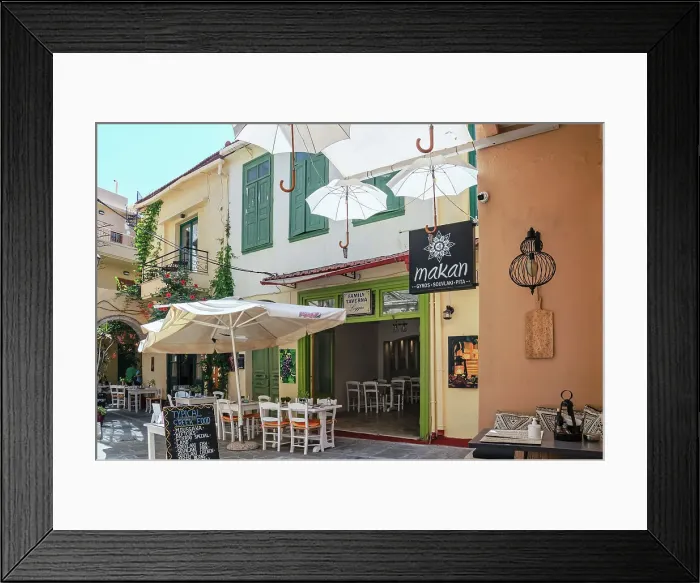 Framed Print : Old town, Rethymno, Crete, Greek Islands, Greece Framed Print : Old town, Rethymno, Crete, Greek Islands, Greece