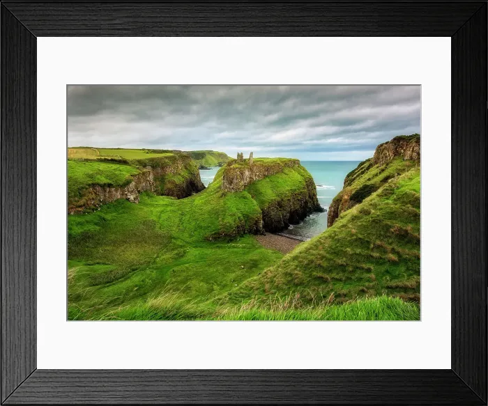 Framed Print : Ruins of Dunseverick Castle, Causeway coastel route, north coast of Ireland, County Antrim, Northern Ireland, UK, Europe Framed Print : Ruins of Dunseverick Castle, Causeway coastel route, north coast of Ireland, County Antrim, Northern Ireland, UK, Europe
