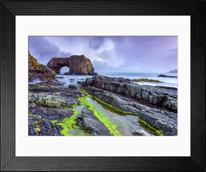 Framed Print : The Great Pollet sea arch at sunrise, County Donegal, Ulster region, west coast of Ireland, Ireland, Europe Framed Print : The Great Pollet sea arch at sunrise, County Donegal, Ulster region, west coast of Ireland, Ireland, Europe