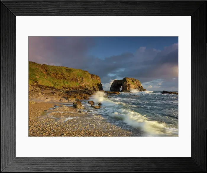 Framed Print : The Great Pollet sea arch at sunrise, Fanad, County Donegal, Ulster region, west coast of Ireland, Ireland, Europe Framed Print : The Great Pollet sea arch at sunrise, Fanad, County Donegal, Ulster region, west coast of Ireland, Ireland, Europe