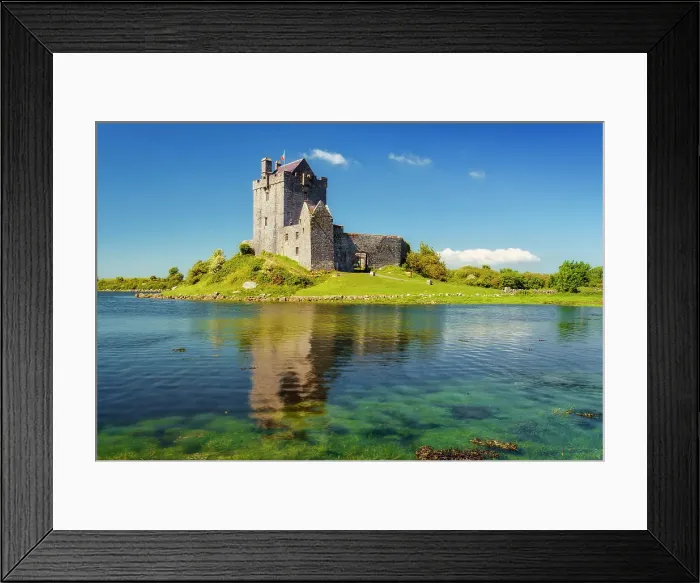 Framed Print : Dunguaire Castle (Kinvara Castle), Kinvara, Wild Atlantic Way, Co Galway, Connacht province, Ireland, Europe