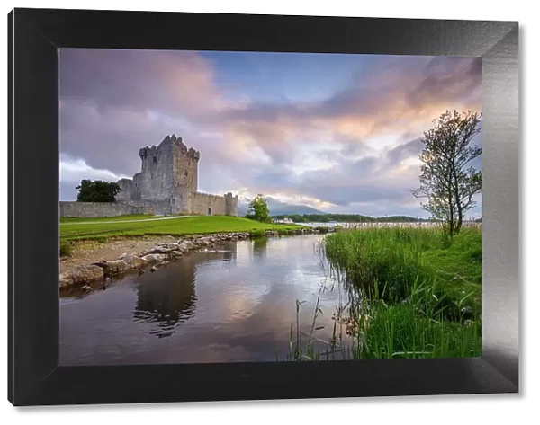 Ross Castle (b. 15th Century) on Lough Leane near Killarney, Killarney National Park, Killarney, Ring of Kerry, Co. Kerry, Ireland, Europe