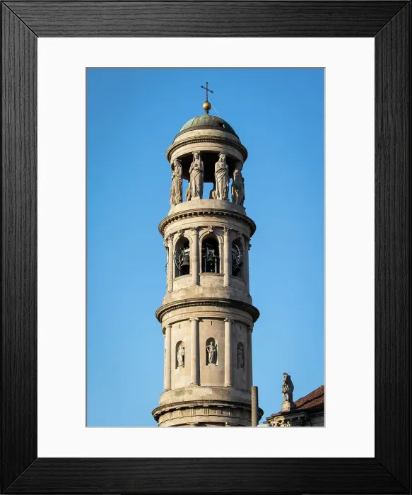 Framed Print : Italy, Lombardy, Bergamo, Urgnano, Bell tower of the parochial church by Cagnola architect Framed Print : Italy, Lombardy, Bergamo, Urgnano, Bell tower of the parochial church by Cagnola architect