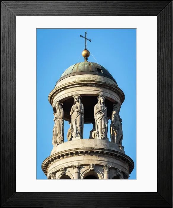 Framed Print : Italy, Lombardy, Bergamo, Urgnano, Bell tower of the parochial church by Cagnola architect Framed Print : Italy, Lombardy, Bergamo, Urgnano, Bell tower of the parochial church by Cagnola architect