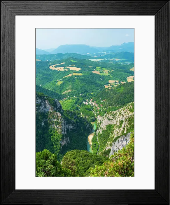 Framed Print : europe, Italy, The Marches. View over the landscape near Gola del Furlo Framed Print : europe, Italy, The Marches. View over the landscape near Gola del Furlo