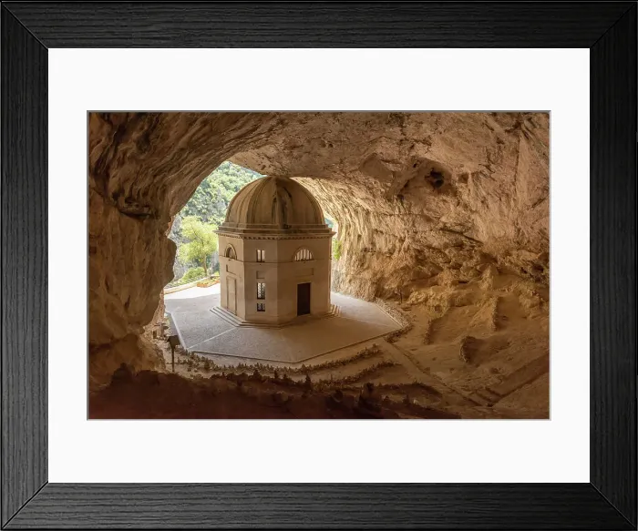 Framed Print : europe, Italy, The Marches. The Valadier temple
