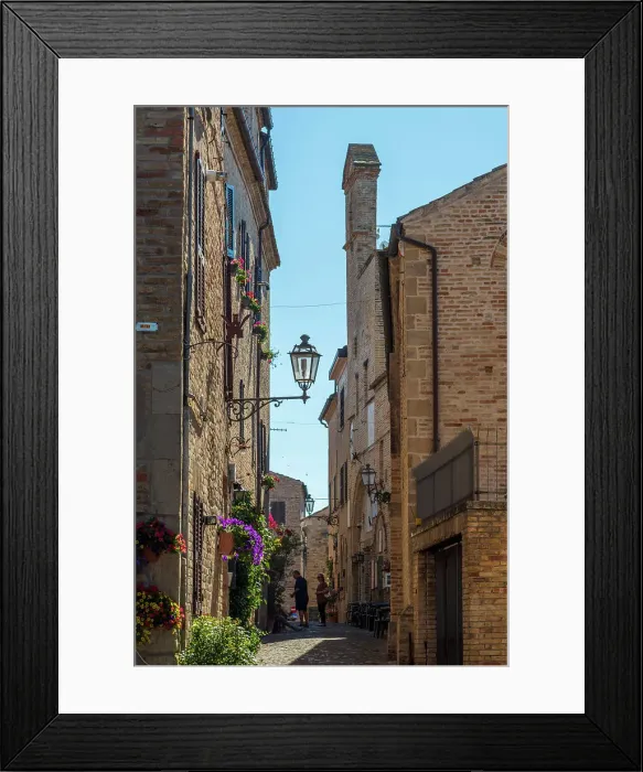 Framed Print : europe, Italy, The Marches. A narrow street in the beautiful hamlet of Torre di Palme near Fermo Framed Print : europe, Italy, The Marches. A narrow street in the beautiful hamlet of Torre di Palme near Fermo