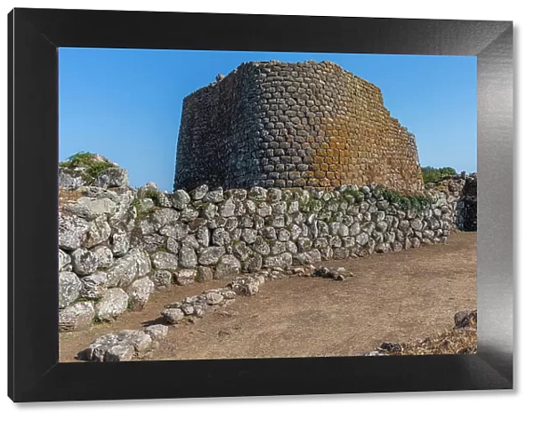 Europe, Italy, Sardinia. The archeologic site of Nuraghe Losa, a prehistoric building