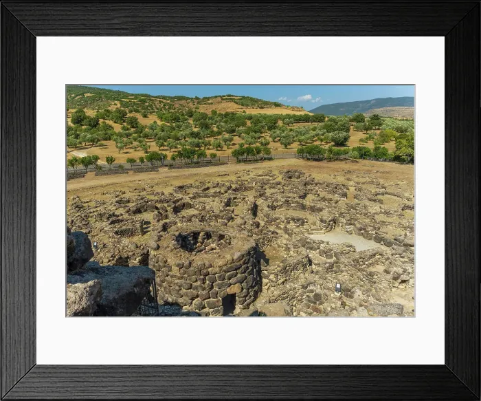 Framed Print : Europe, Italy, Sardinia. The archeological site of Barumini, Unesco World Heritage Framed Print : Europe, Italy, Sardinia. The archeological site of Barumini, Unesco World Heritage