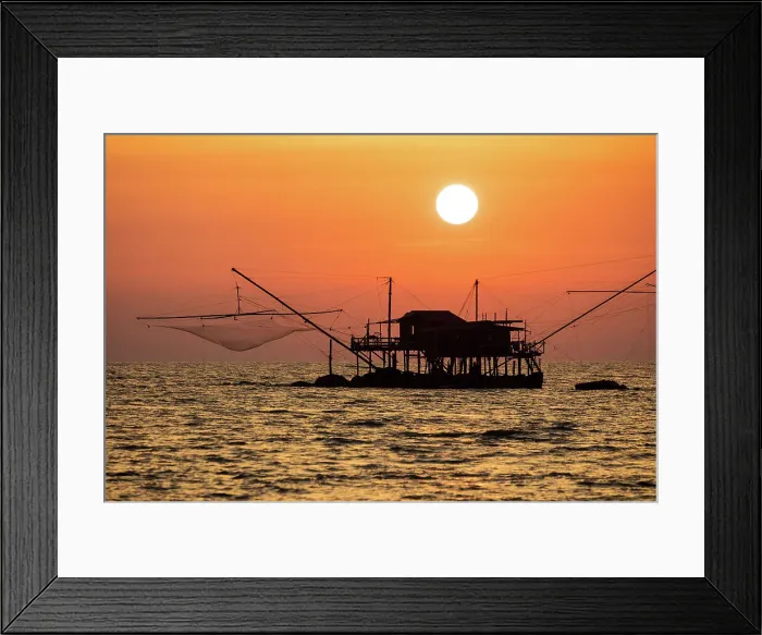 Framed Print : Italy, Tuscany, Mediterranean Sea, fisherman house, near Marina di Pisa village, sunset Framed Print : Italy, Tuscany, Mediterranean Sea, fisherman house, near Marina di Pisa village, sunset