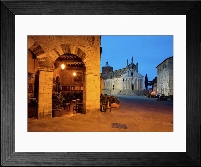 Framed Print : Italy, Tuscany, Massa Marittima town, church