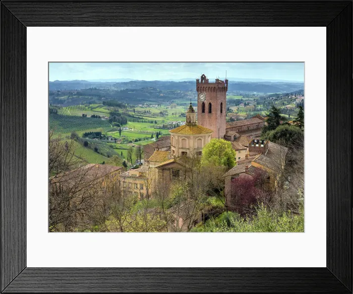 Framed Print : Italien, Tuscany, San Miniato town, church Framed Print : Italien, Tuscany, San Miniato town, church