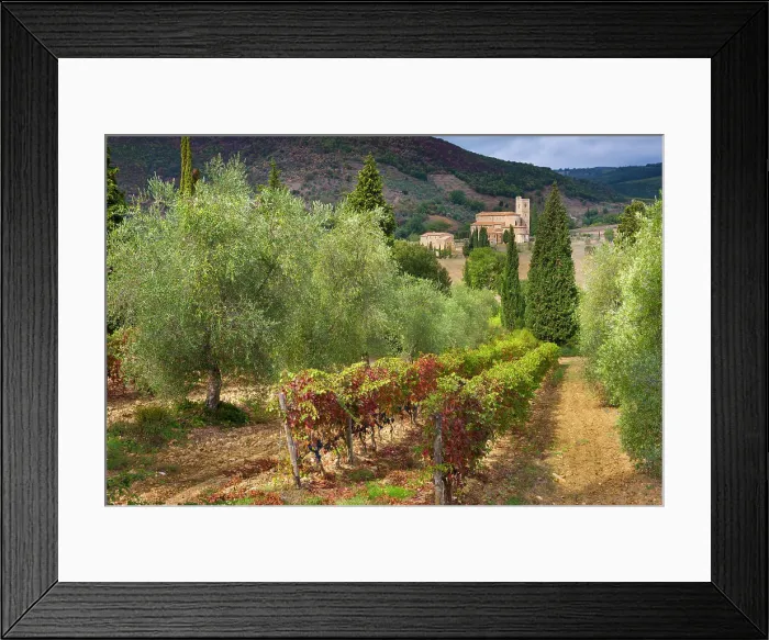 Framed Print : Italy, Tuscany, Sant Antimo monastery Framed Print : Italy, Tuscany, Sant Antimo monastery