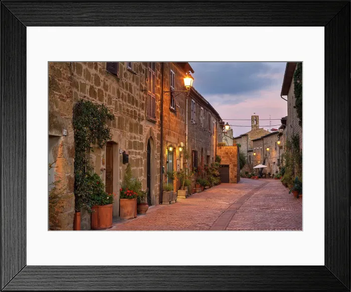 Framed Print : Italy, Tuscany, Sovana village Framed Print : Italy, Tuscany, Sovana village