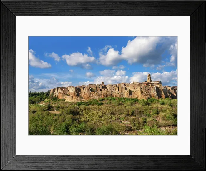 Framed Print : Italy, Tuscany, Pitigliano town, Tuff rock Framed Print : Italy, Tuscany, Pitigliano town, Tuff rock