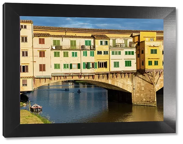 Italy, Tuscany, Florence town, Arno river, Ponte Vecchio
