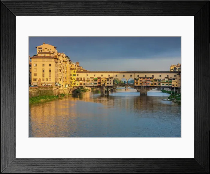 Framed Print : Italy, Tuscany, Florence town, Arno river, Ponte Vecchio Framed Print : Italy, Tuscany, Florence town, Arno river, Ponte Vecchio