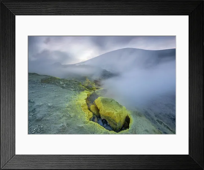 Framed Print : Italy, Aeolian Islands, Mediterranean Sea, Vulcano volcano, fumarole Framed Print : Italy, Aeolian Islands, Mediterranean Sea, Vulcano volcano, fumarole