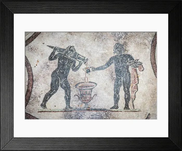 Framed Print : Italy, Umbria, Perugia, Spello, Villa of Mosaics, Mosaic representing the Summer in the triclinium Framed Print : Italy, Umbria, Perugia, Spello, Villa of Mosaics, Mosaic representing the Summer in the triclinium