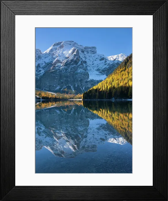 Framed Print : Italy, Trentino-Alto Adige, Dolomites, Lake Braies Framed Print : Italy, Trentino-Alto Adige, Dolomites, Lake Braies