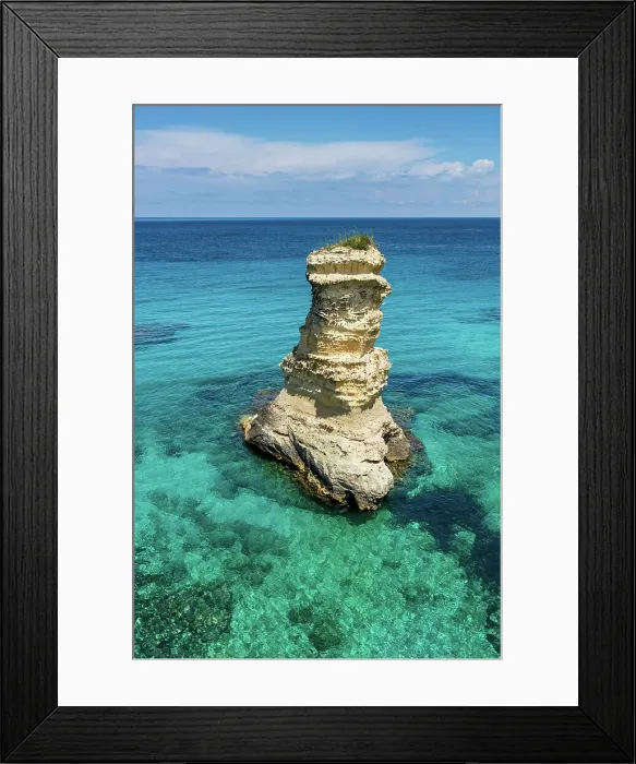 Framed Print : Italy, Apuglia, Italian Adriatic coast, near Sant Andrea village, cliffs Framed Print : Italy, Apuglia, Italian Adriatic coast, near Sant Andrea village, cliffs