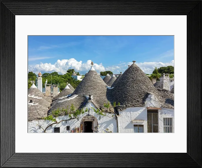 Framed Print : Italy, Apuglia, Alberobello town, Trulli houses Framed Print : Italy, Apuglia, Alberobello town, Trulli houses